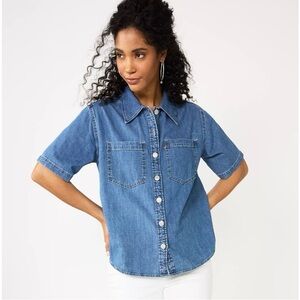Levi’s Caden Denim Button-Up Short Sleeve Shirt